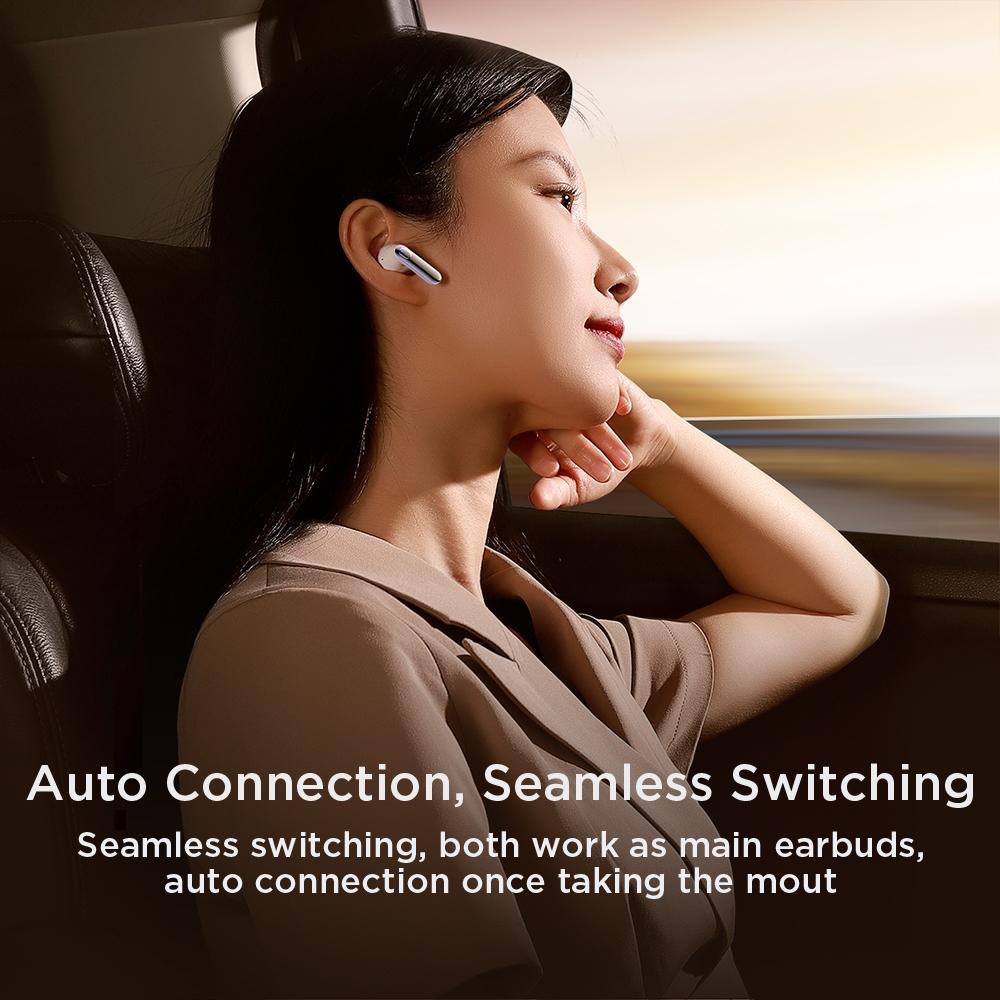 Wireless Noise-cancelling Earbuds - Jr-bc1 Jbuds Series - White 7