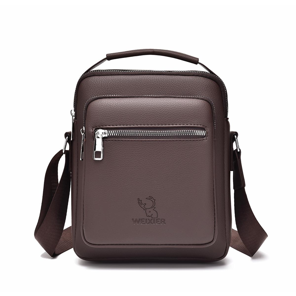Men Brown Crossbody Shoulder Bag Versatile & Stylish