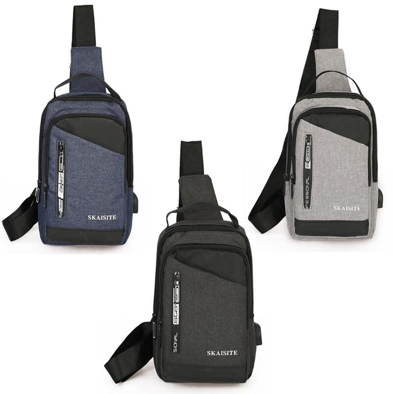 Men Crossbody Bag For Outdoor Sports Leisure - 1-Grey 10