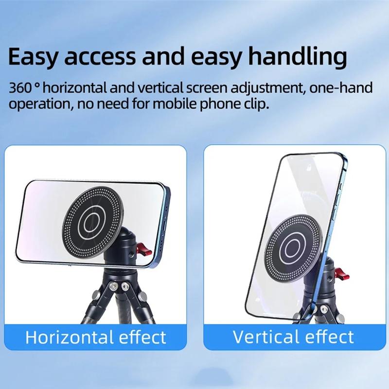 Universal Magnetic Phone Holder for Tripod and Magic Arm - Black 8