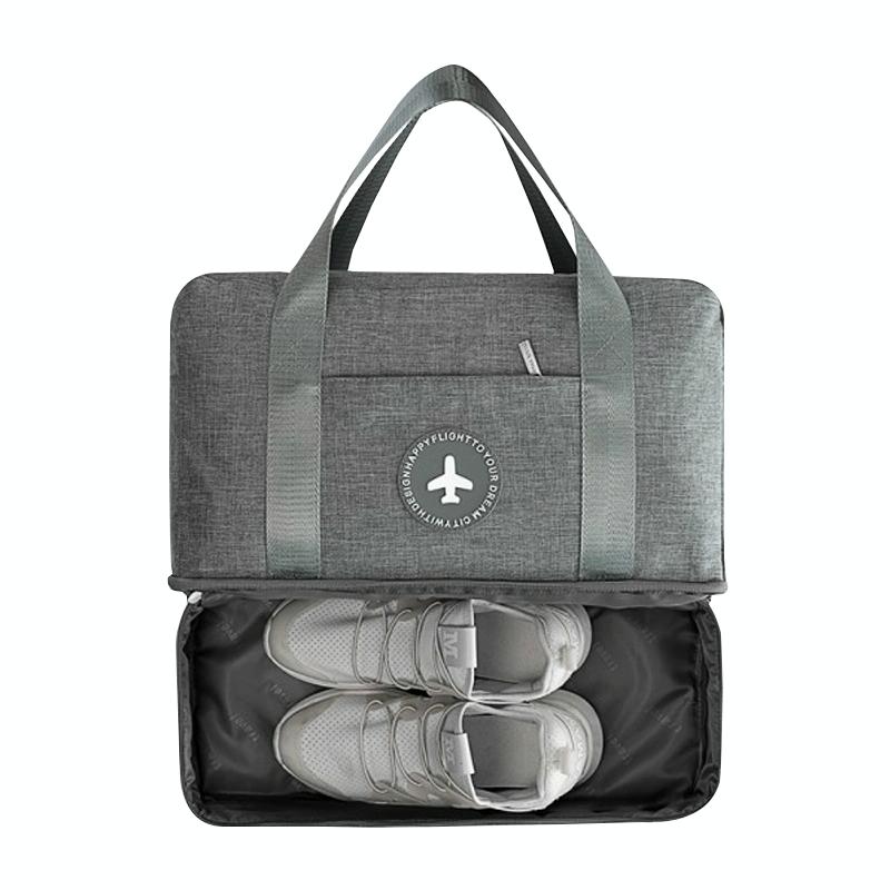 Travel-ready Waterproof Beach Bag with Double Layer Design - Orange Powder 3