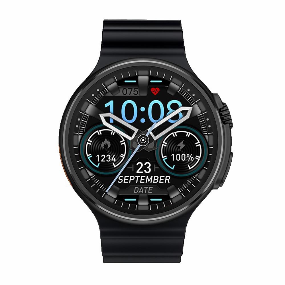 1.6 Inch Tft Round Screen Smart Watch Supports Voice Calls / Blood Oxygen Monitoring - Black 3
