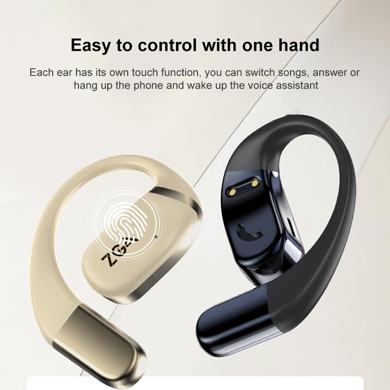 Wireless Bluetooth Earphones - Zga Gs18 Blade Ai - Beige 7