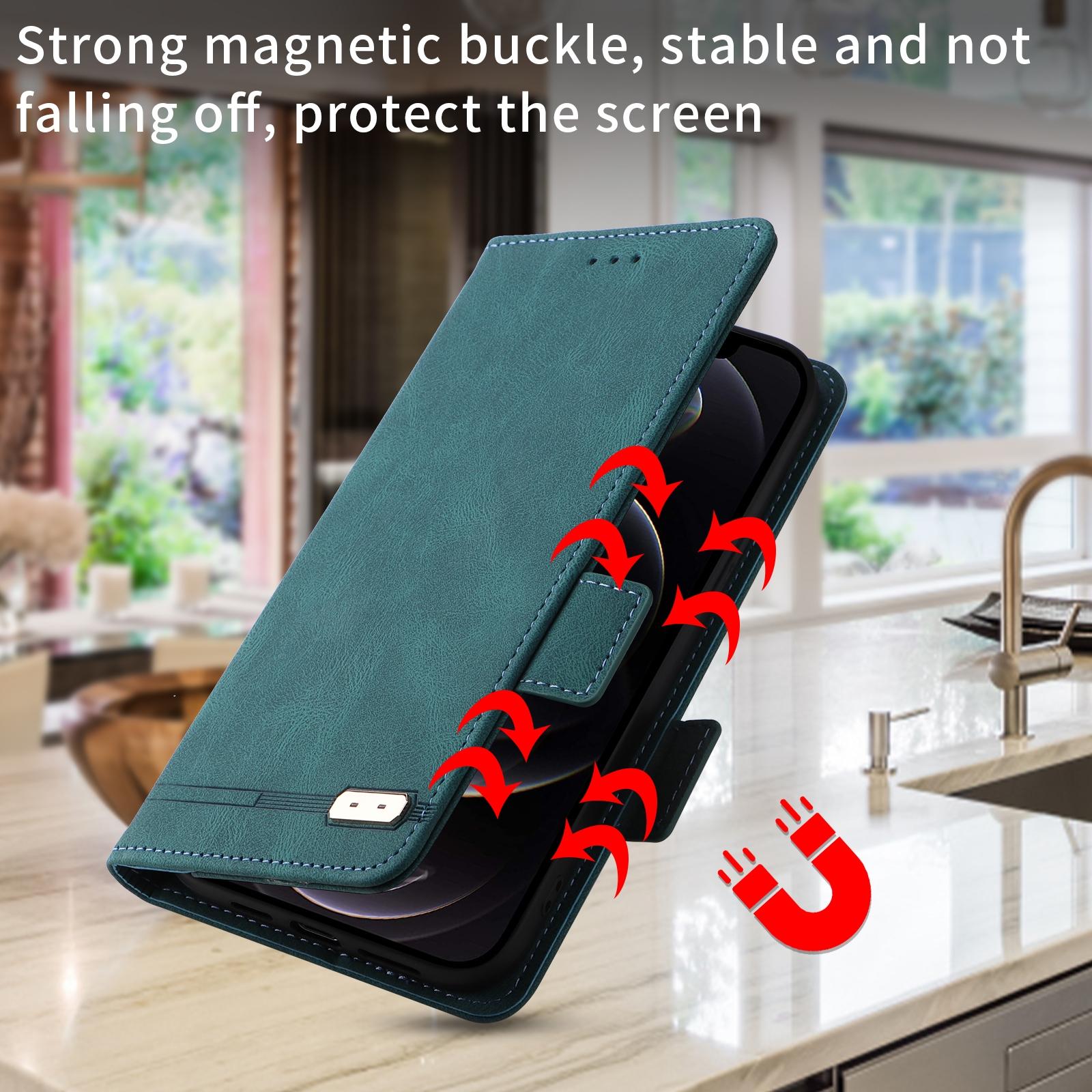 For Samsung Galaxy Z Fold4 5G Leather Flip Case With Magnetic Clasp - Red 6