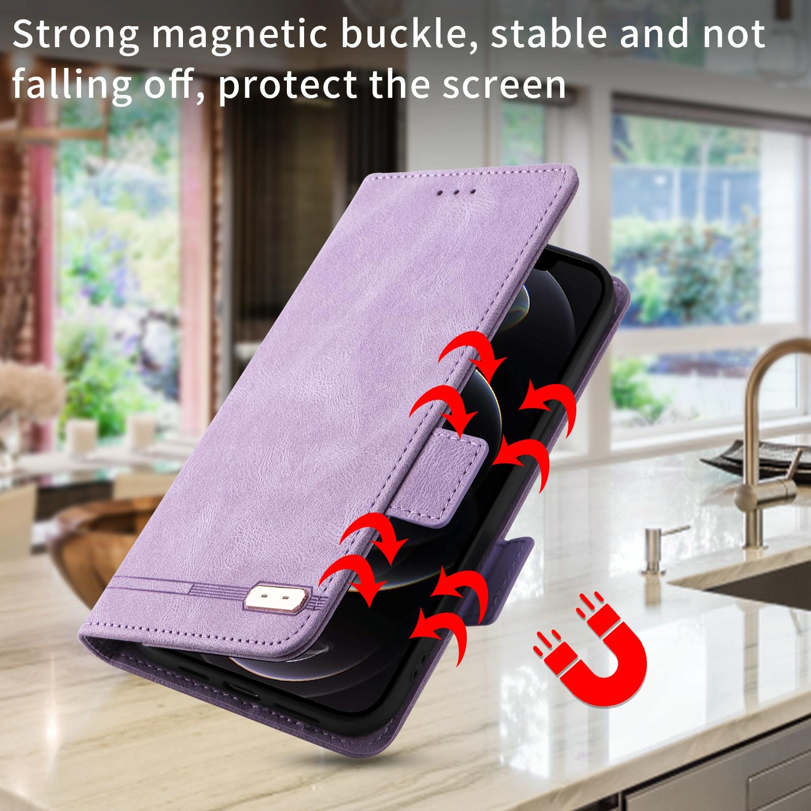For Samsung Galaxy Z Fold4 5G Leather Flip Case With Magnetic Clasp - Red 13