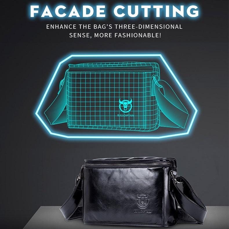 Men Brown Leather Shoulder Bag - Brown 6