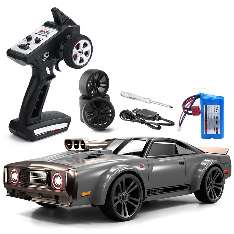 High Speed Electric Drift Rc Car - 4wd Muscle - Blue 3