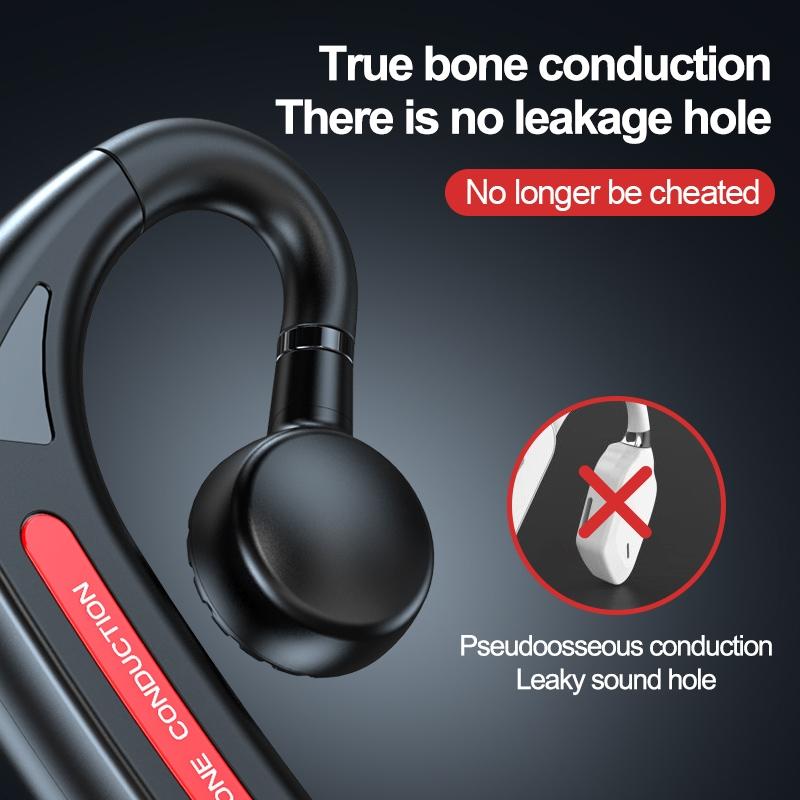Wireless Bone Conduction Bluetooth Headset - Hanging Ear Design - Blue 6
