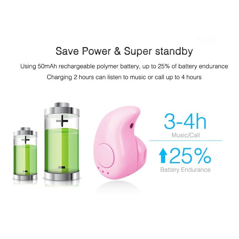 Wireless Bluetooth Earphone - Mini In-ear Sport Handsfree - White 14