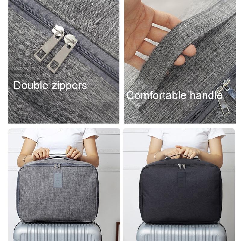 Large Capacity Cationic Trolley Suitcase for Trip Storage - Grey 7