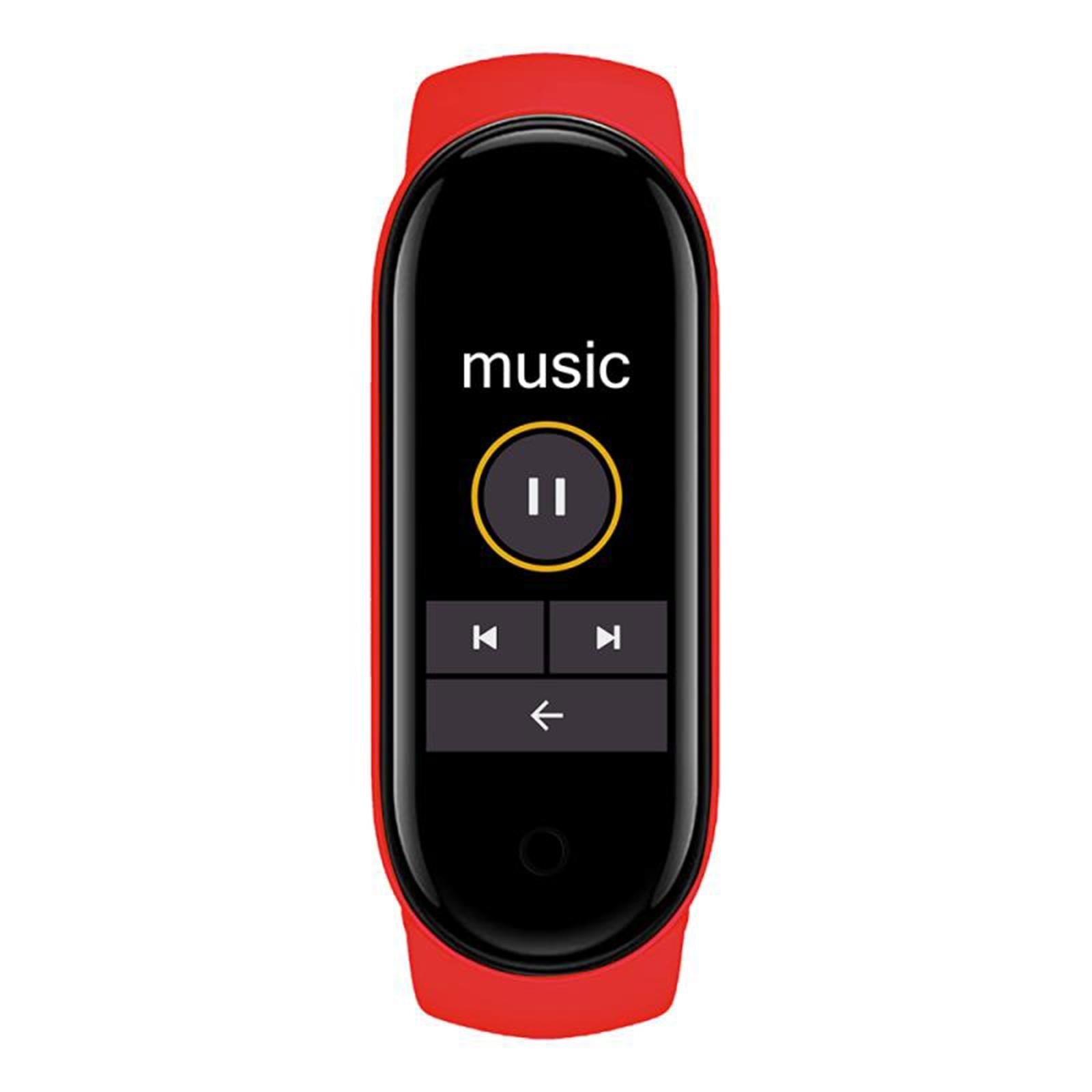 Advanced Health Tracker With Heart Rate Blood Pressure And Sleep Monitoring - Red