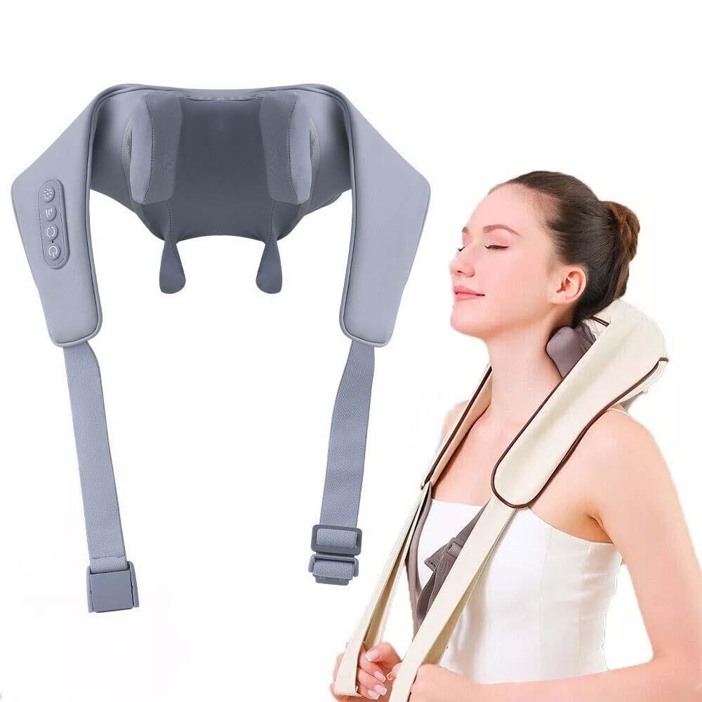 Shiatsu Neck & Shoulder Massager With Heat Electric - Gray 11