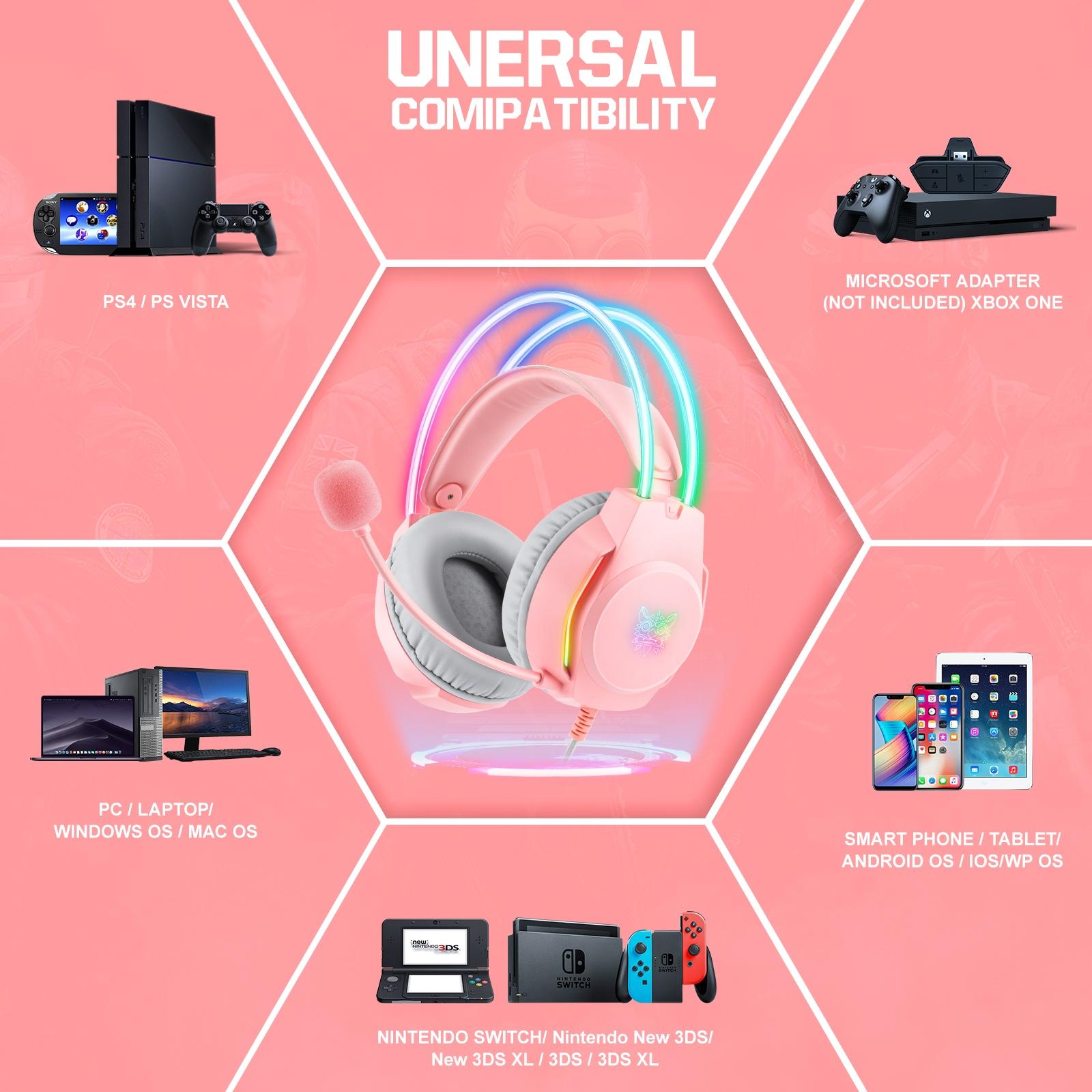 Rgb Wired Gaming Headset With Usb+3.5Mm - Black 7