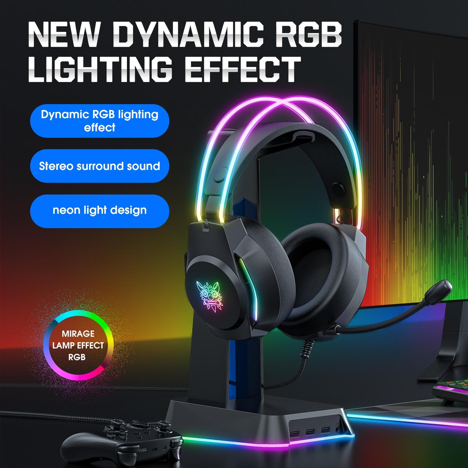Rgb Wired Gaming Headset With Usb+3.5Mm - Black 10