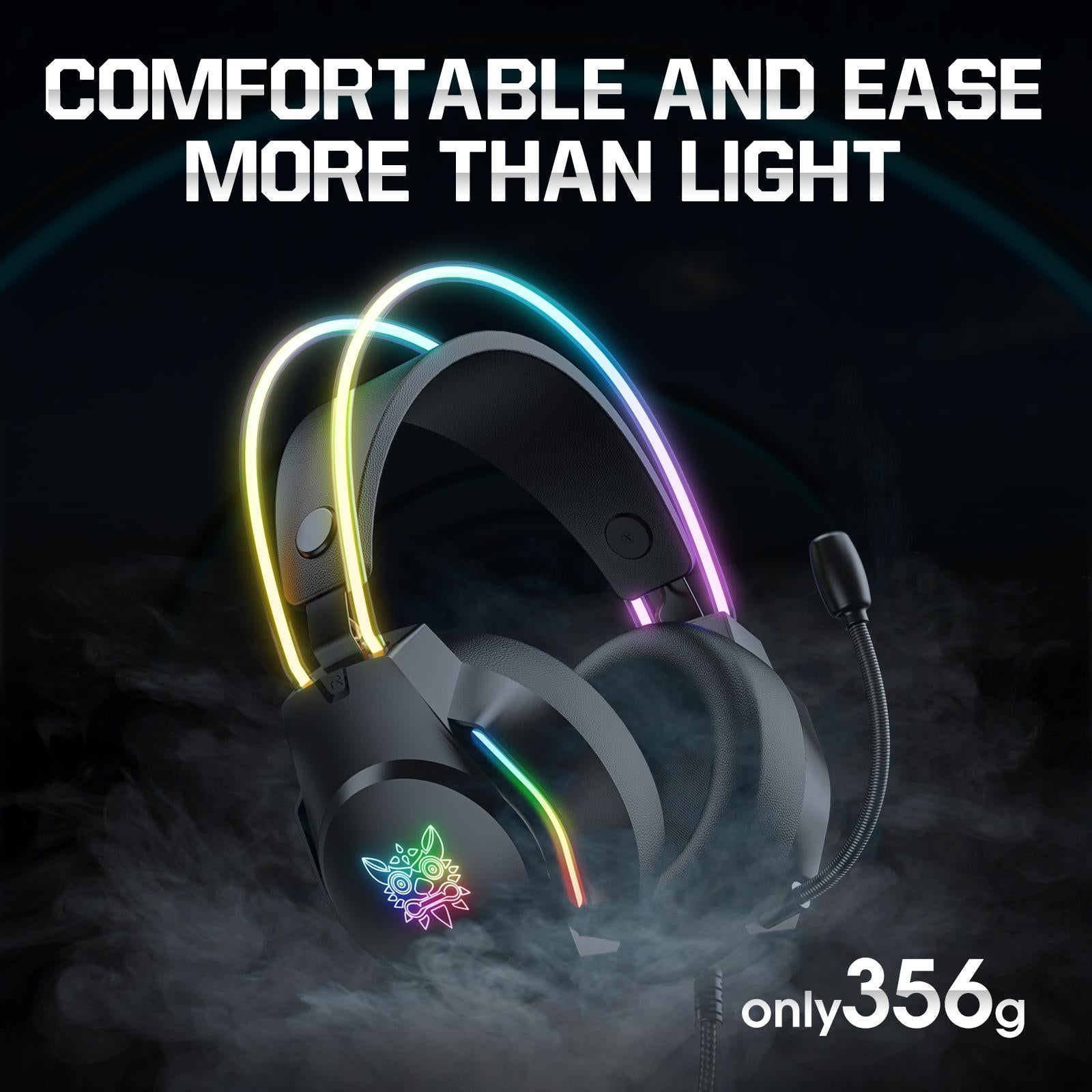 Rgb Wired Gaming Headset With Usb+3.5Mm - Black 12
