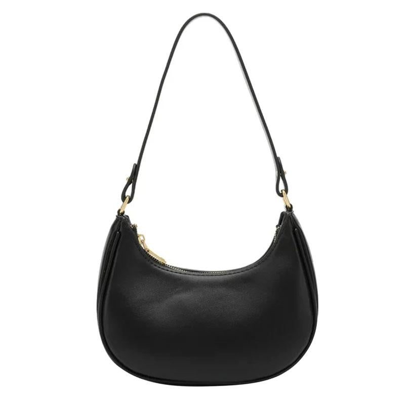 Stylish Crescent Shoulder Bag For Women - Black 8