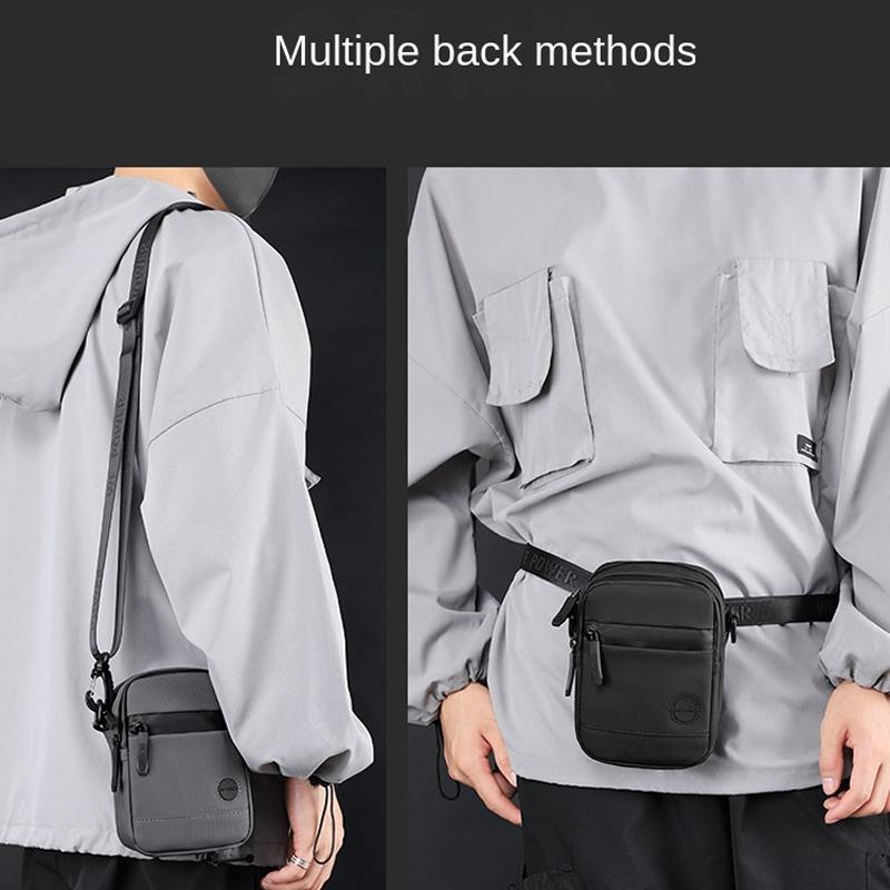 Small Shoulder Bag For Multi Functional Mobile Phones Compact & Versatile - Grey 6