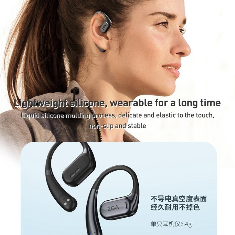Wireless Bluetooth Earphone Ear-mounted - White 4