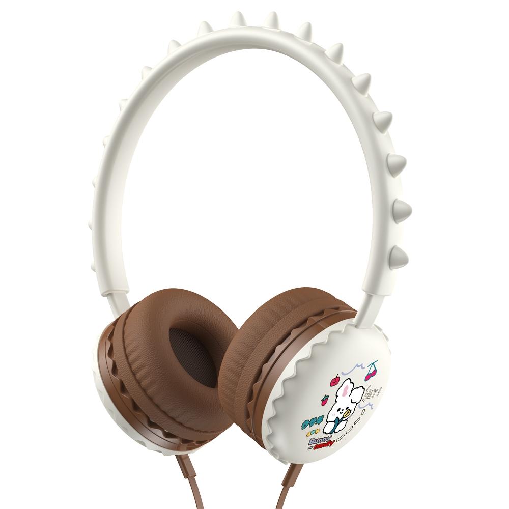 Cartoon Stereo Headphones With Mic Y19 - Cute Dinosaur 11