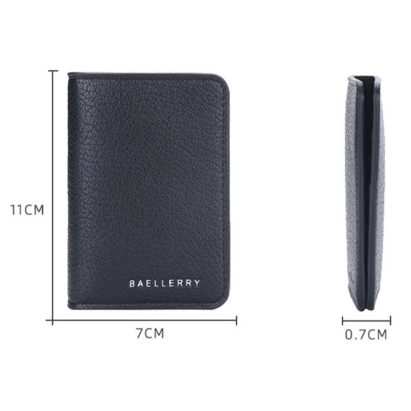 Lightweight Litchi Pattern Card Holder Coffee 3