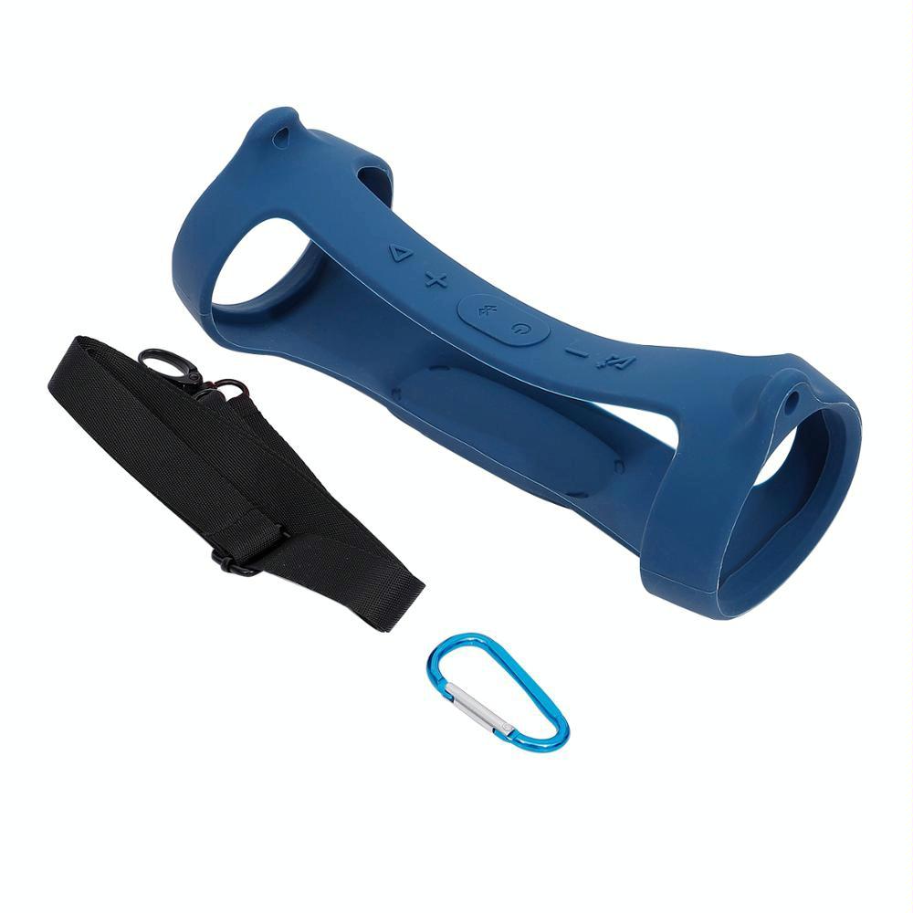 Jbl Charge 4 Speaker Cover with Strap & Carabiner - Portable Silicone Protection - Red 11
