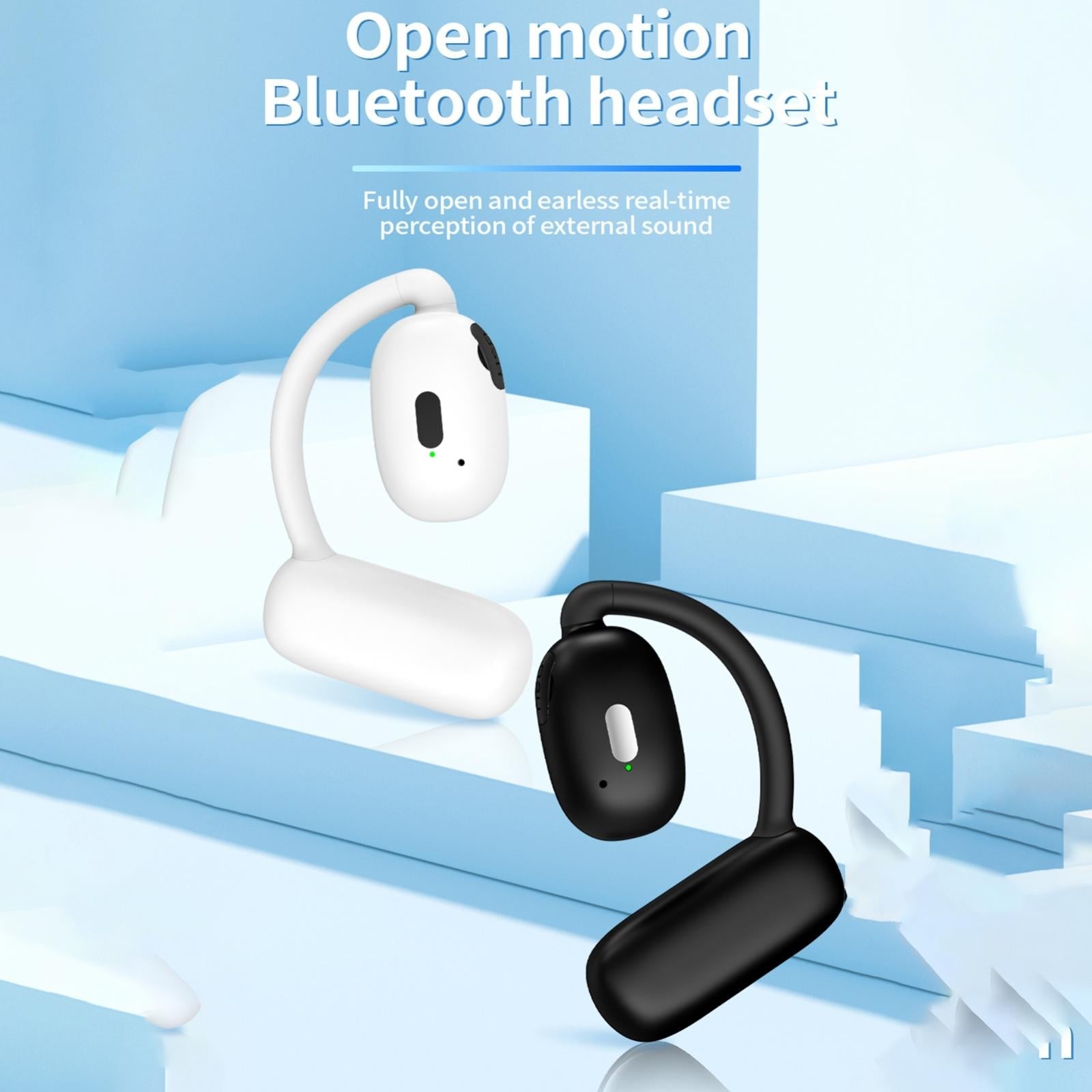 Wireless Hanging Earbuds with Bluetooth V5.4 Stereo Sound - White 3