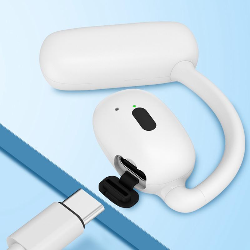 Wireless Hanging Earbuds with Bluetooth V5.4 Stereo Sound - White 5