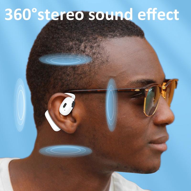 Wireless Hanging Earbuds with Bluetooth V5.4 Stereo Sound - White 8