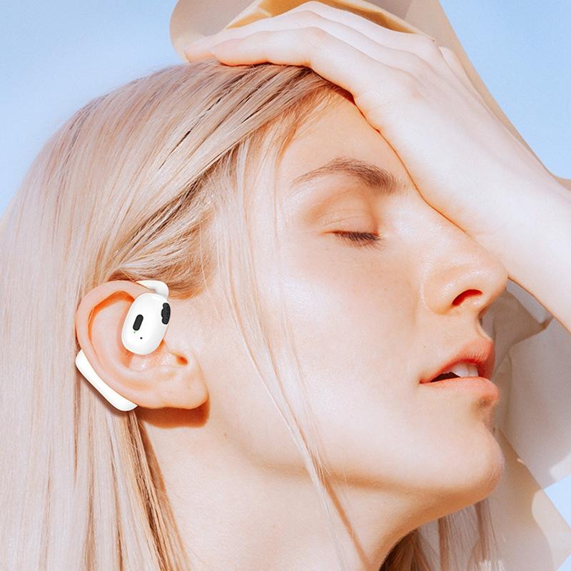 Wireless Hanging Earbuds with Bluetooth V5.4 Stereo Sound - White 9