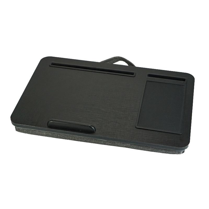 Black Wood Multifunctional Lazy Desk - Compact Design 3