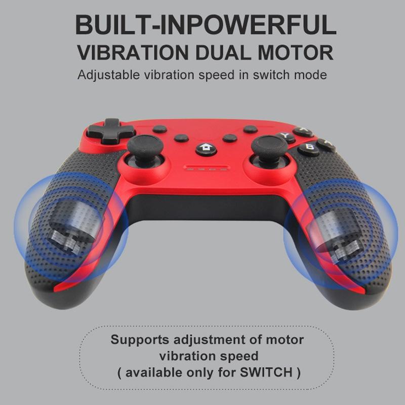 Universal 3-in-1 Gamepad for Switch Pc and Android - Red 4