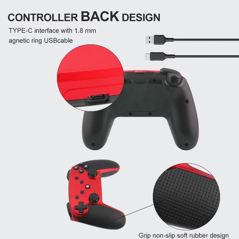 Universal 3-in-1 Gamepad for Switch Pc and Android - Red 5