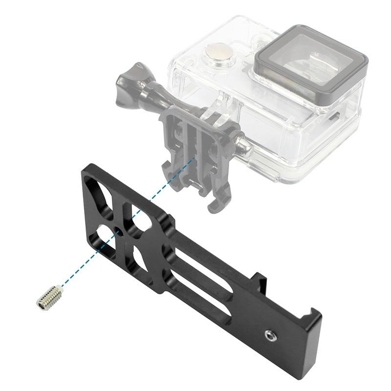 Rail Side Mount for Gopro and Other Action Cameras - 20mm for Hunting Shots - Black 5