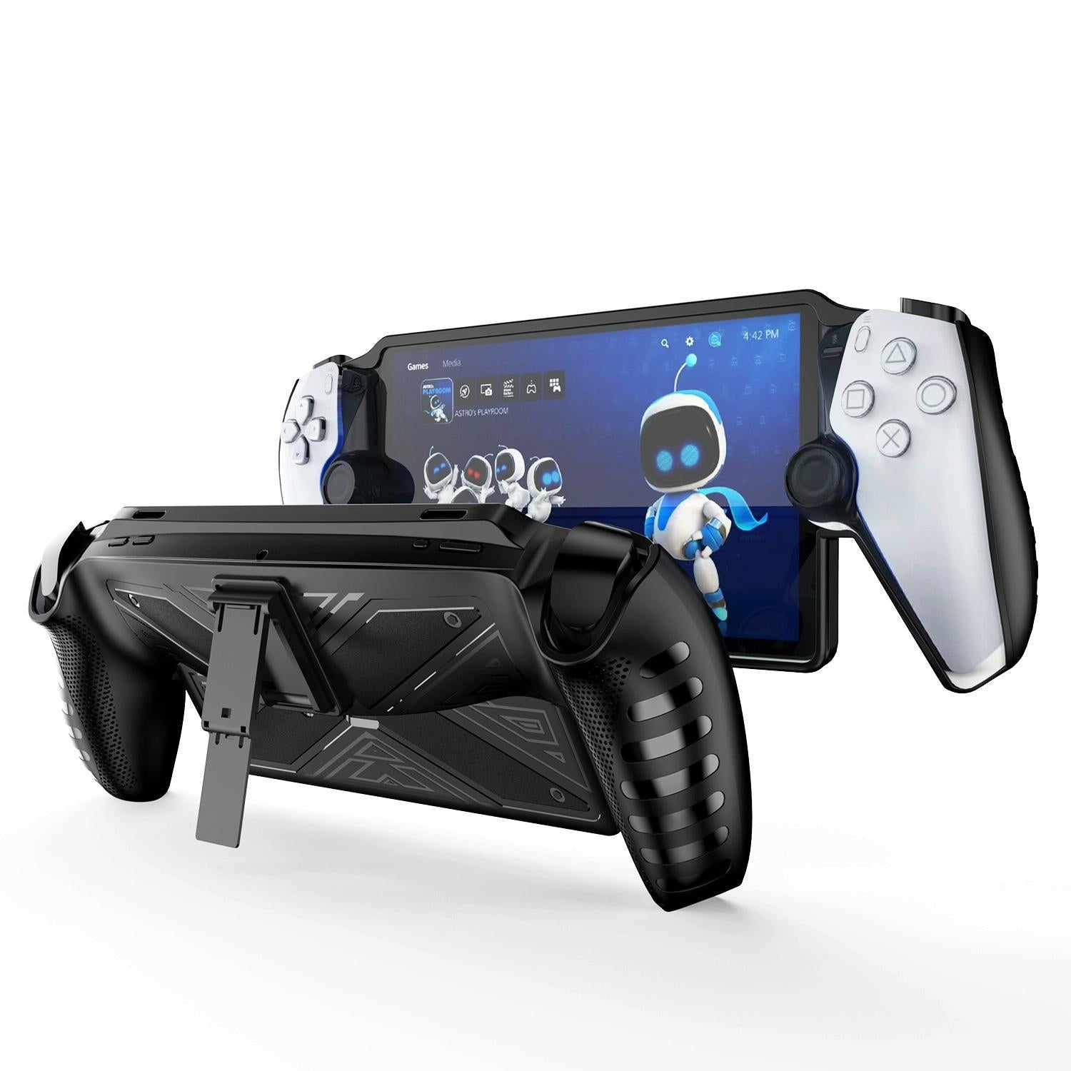 Protective Case Cover with Stand for Sony Playstation Portal - White 7