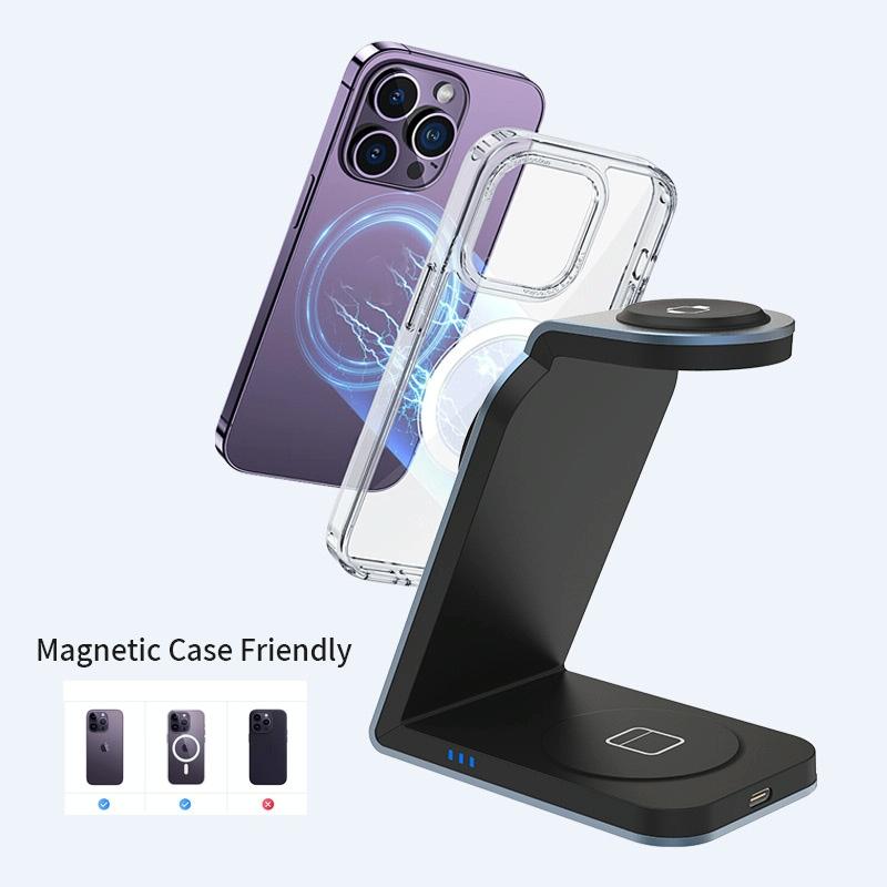 3 In 1 Magnetic Wireless Charger For Sw18 - Silver 5