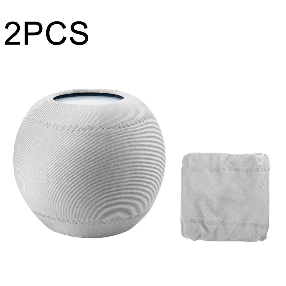Protective Cloth Cover for Homepod Mini Speaker - Set of 2 - Black
