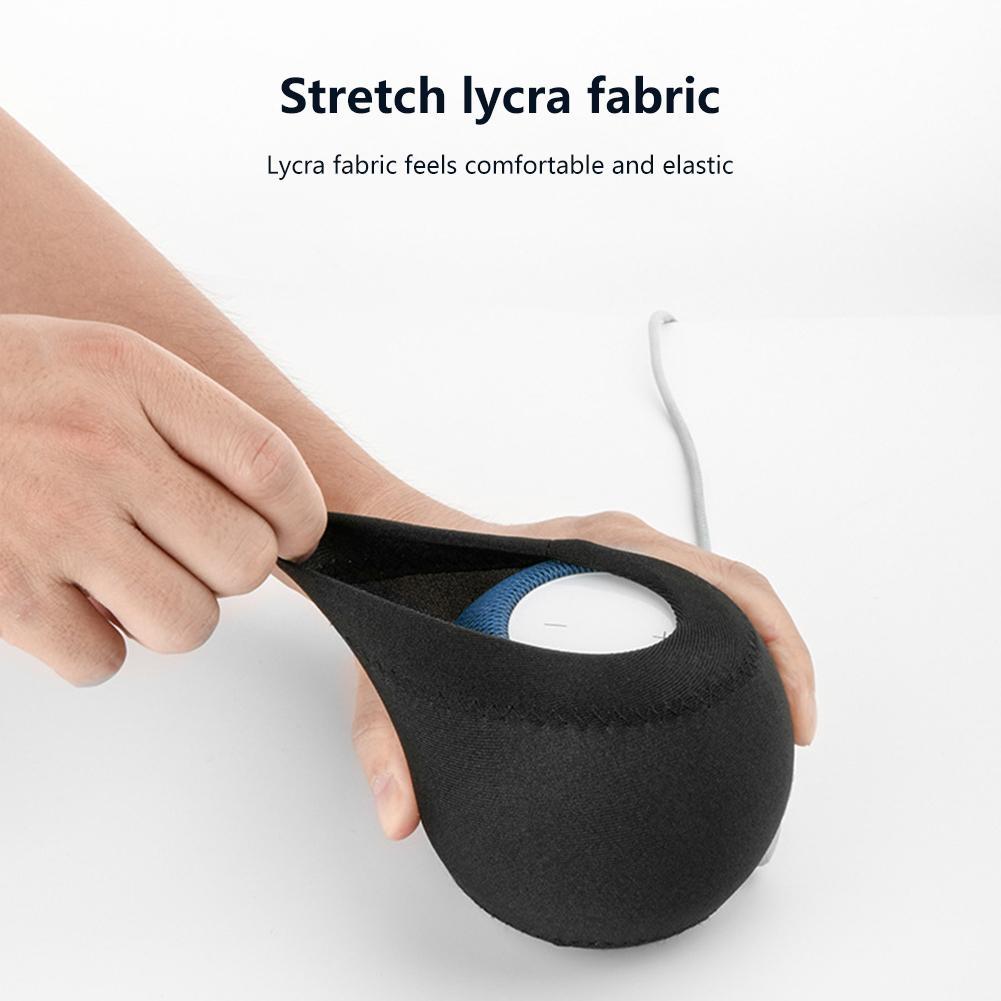Protective Cloth Cover for Homepod Mini Speaker - Set of 2 - Black 5