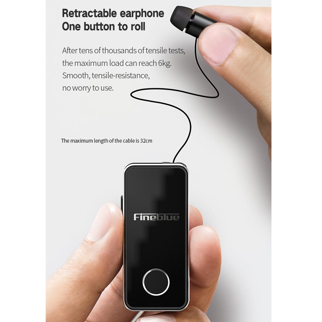 Wireless Bluetooth Earphone with Vibrating Alert and Clip - Black 14