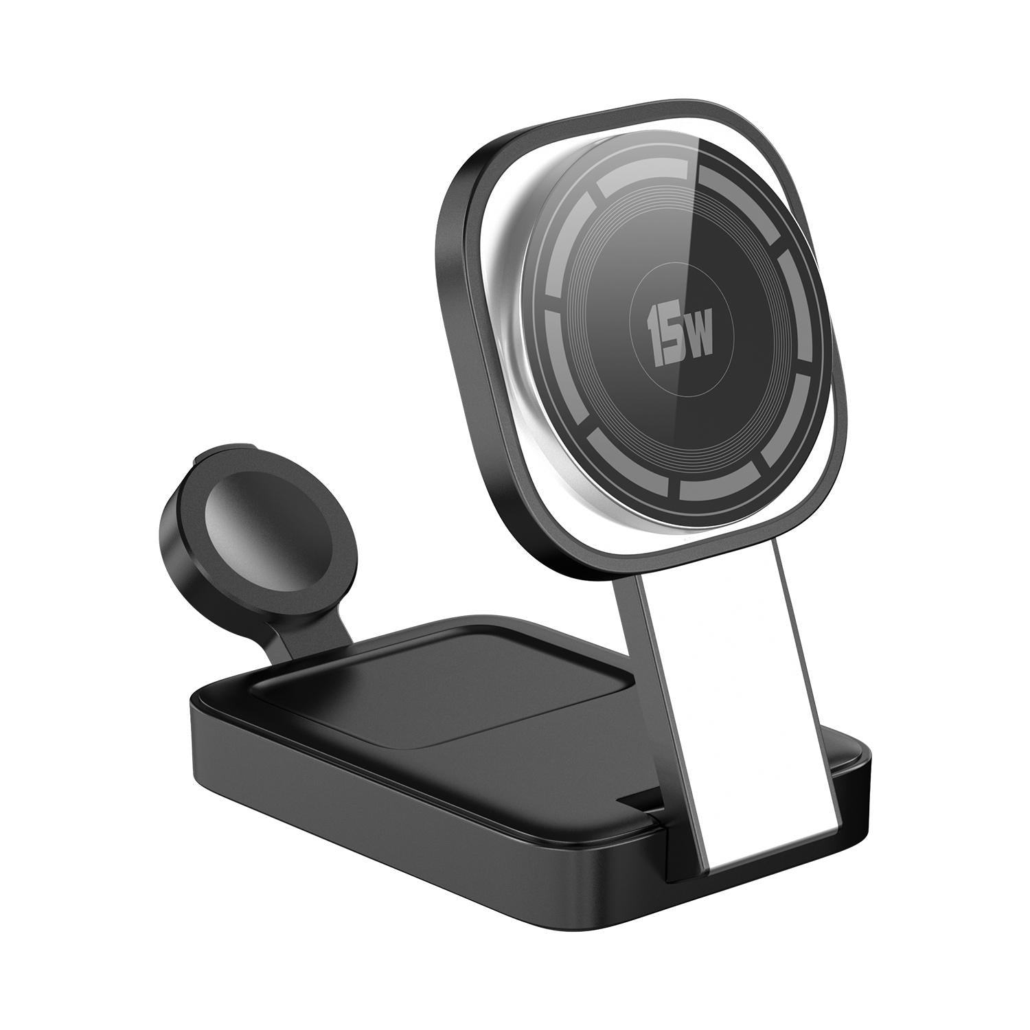 3 In 1 Magnetic Wireless Charger With Led Light - White 10