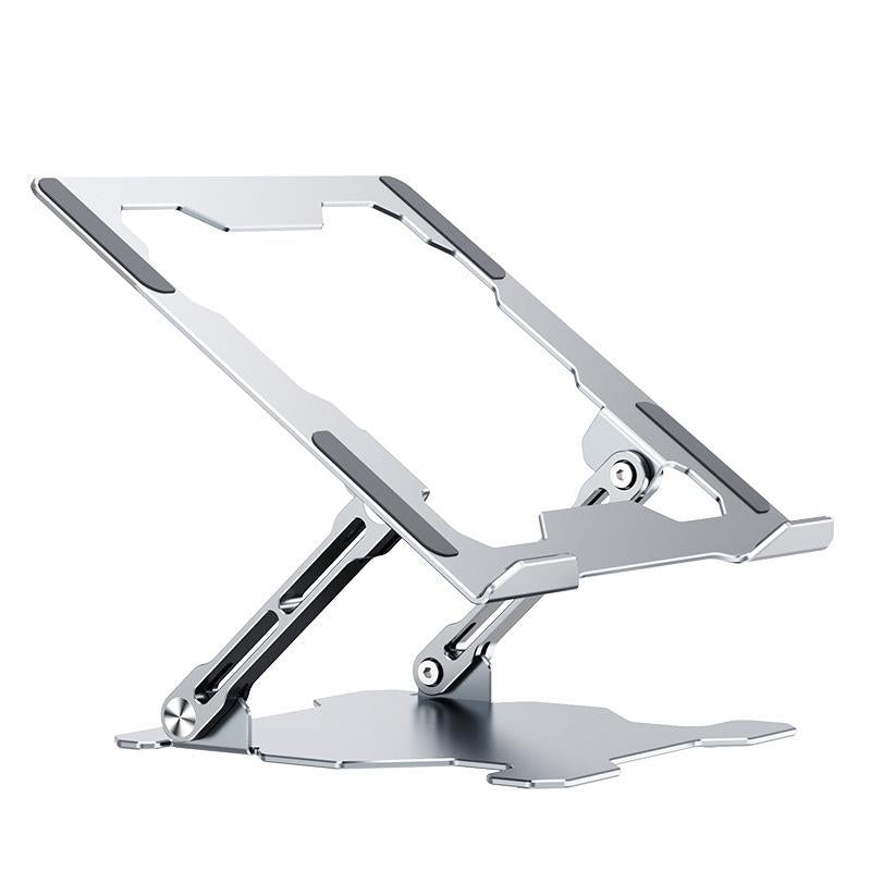 Foldable Laptop Stand - Hollow Design Heat-dissipating Flat Desktop - Moon Silver 8