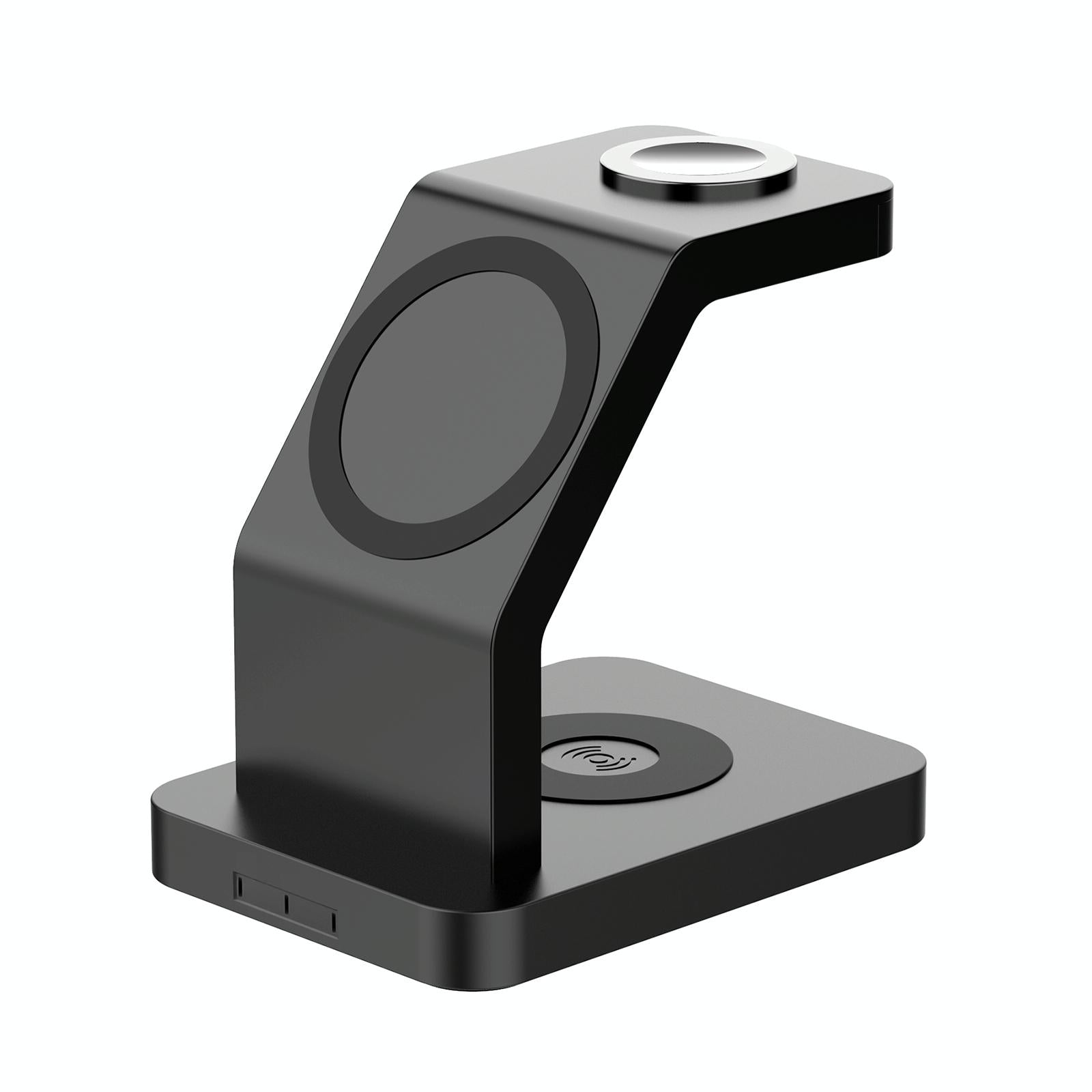 3 In 1 Magnetic Wireless Charger For Iphone Iwatch Airpods - Black 9