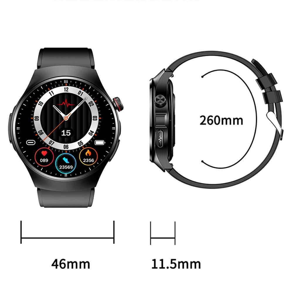 1.39 Inch Ip67 Waterproof Sports Health Monitoring Smart Bluetooth Calling Watch - Blue Silicone 3