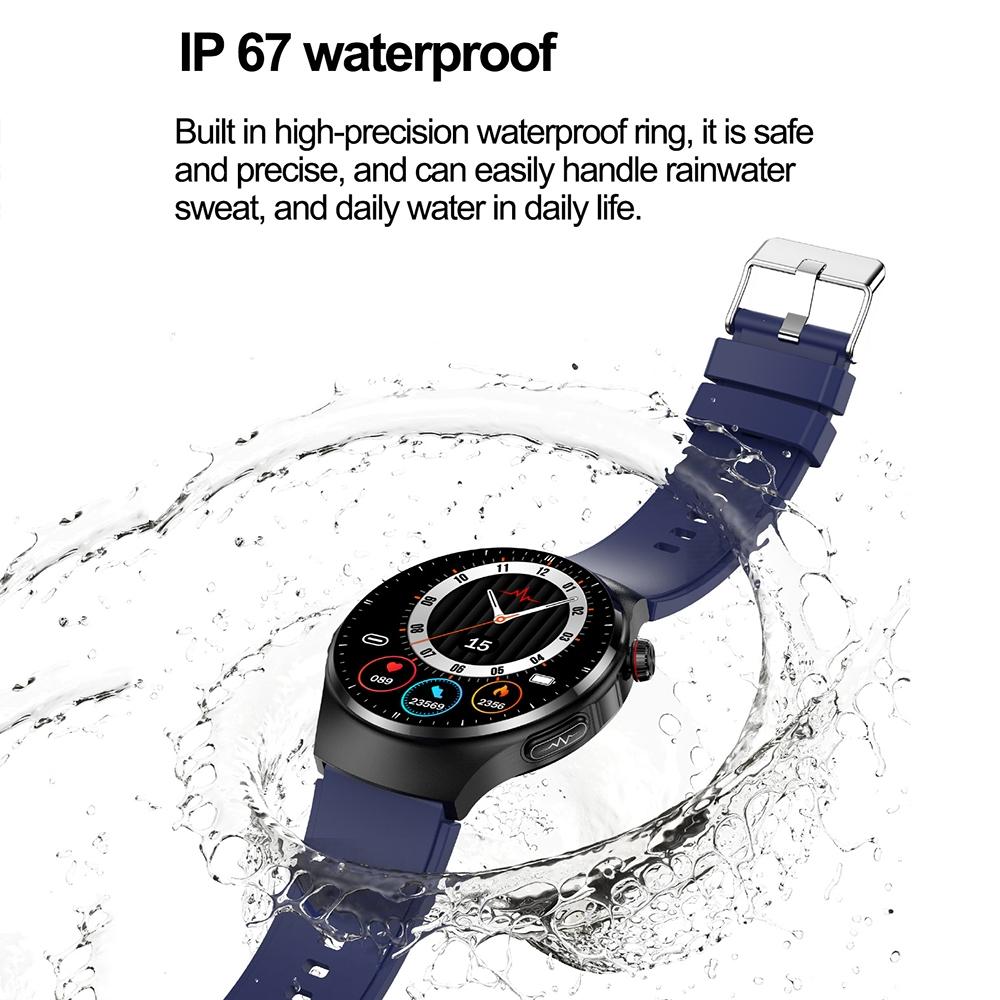 1.39 Inch Ip67 Waterproof Sports Health Monitoring Smart Bluetooth Calling Watch - Blue Silicone 11