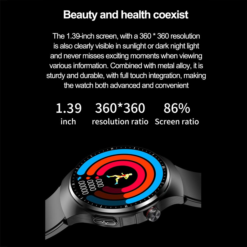 1.39 Inch Ip67 Waterproof Sports Health Monitoring Smart Bluetooth Calling Watch - Blue Silicone 14