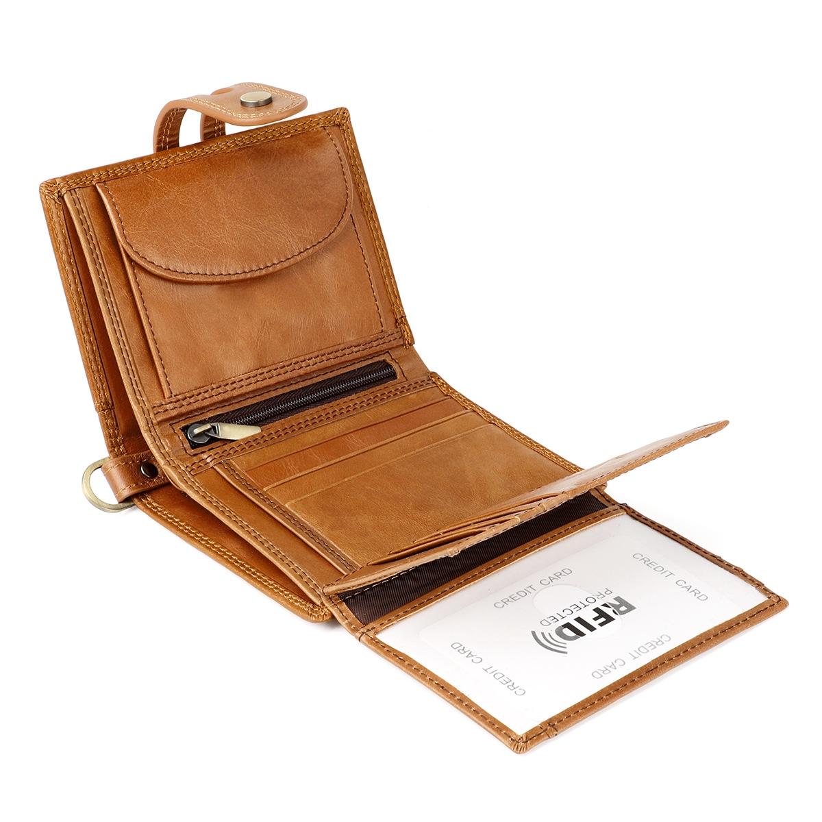 Premium Leather Multi-card Men Wallet - Secure & Stylish - Coffee 3