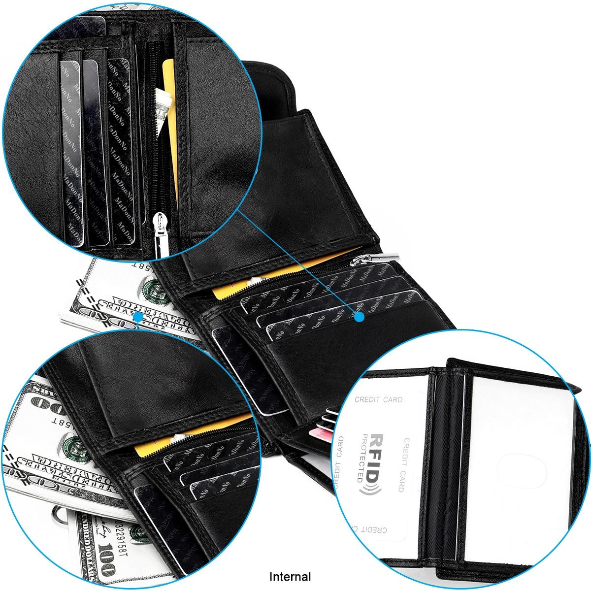 Premium Leather Multi-card Men Wallet - Secure & Stylish - Coffee 5