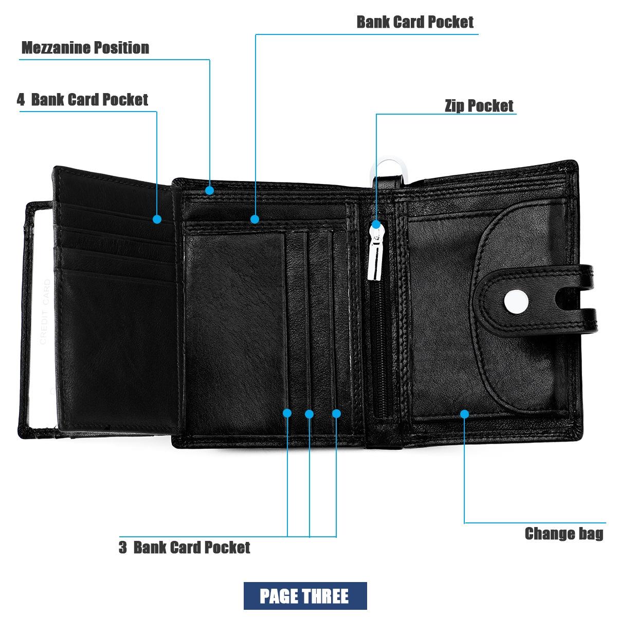 Premium Leather Multi-card Men Wallet - Secure & Stylish - Coffee 6