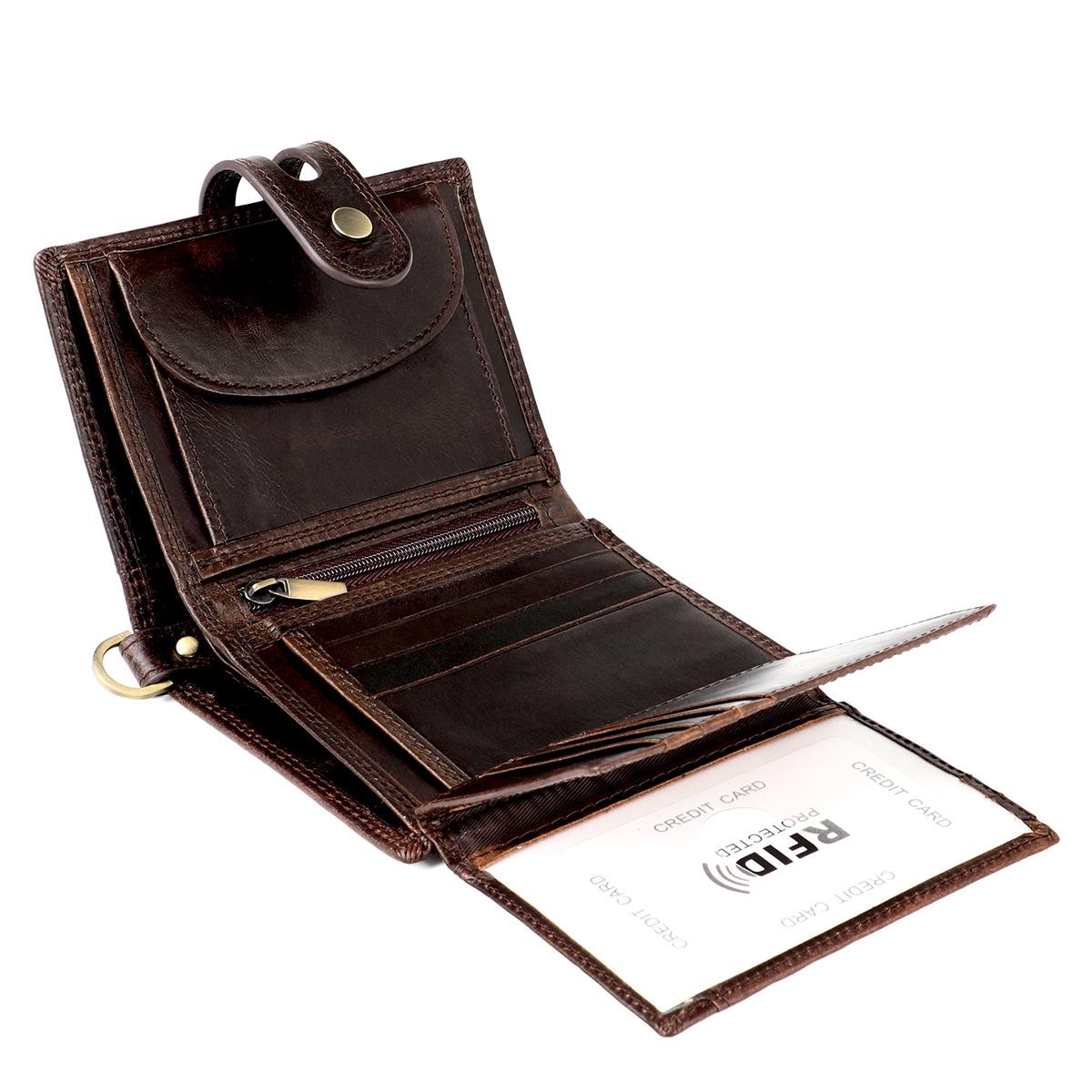 Premium Leather Multi-card Men Wallet - Secure & Stylish - Coffee 10