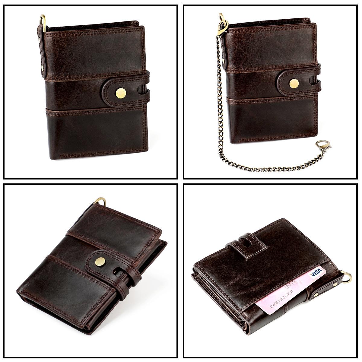 Premium Leather Multi-card Men Wallet - Secure & Stylish - Coffee 11