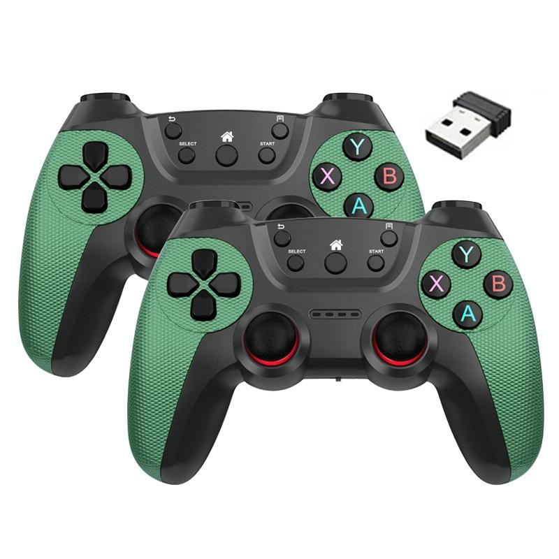 2.4g Wireless Controller for Pc Linux Android Tvbox - Supports Dual Connection - Cangling Green 14